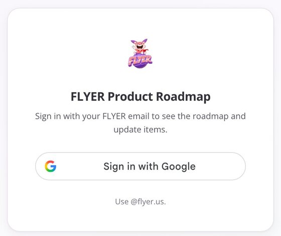 Màn đăng nhập của roadmap.flyer.vn
