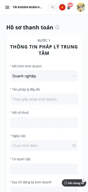 Tài khoản ngân hàng