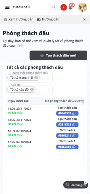 Phòng thách đấu