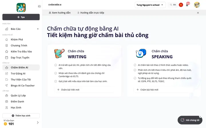 Chấm điểm ai