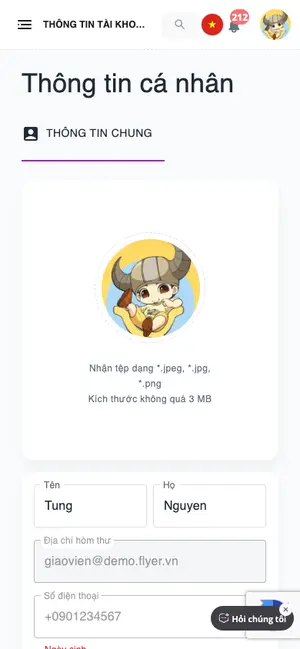 Thông tin tài khoản