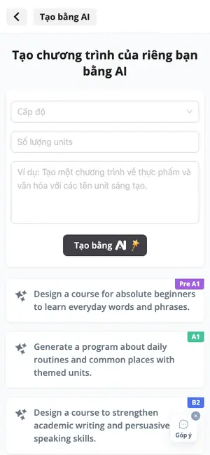 Tạo chương trình của riêng bạn bằng AI