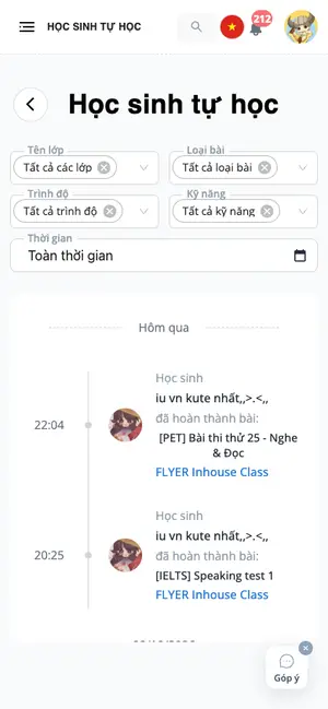 Học sinh tự học
