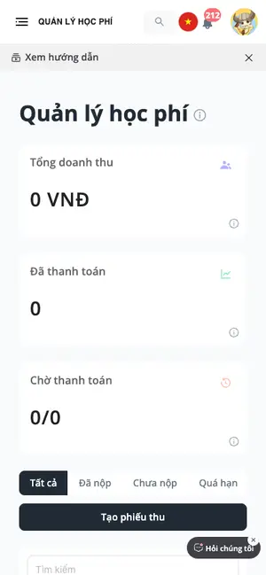 Quản lý học phí